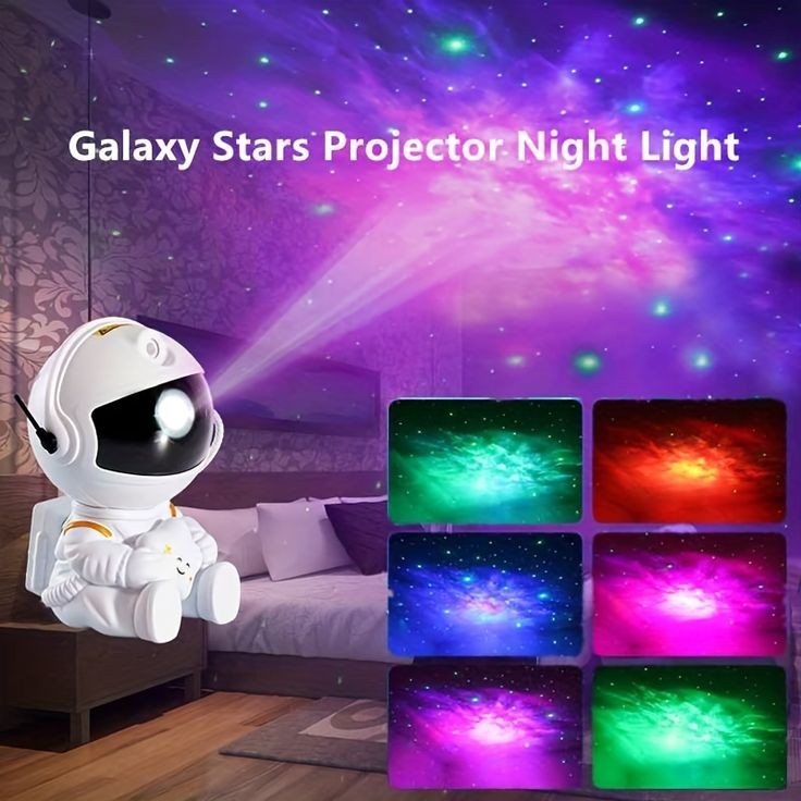 Galaxy Night Light Astronaut Lamp