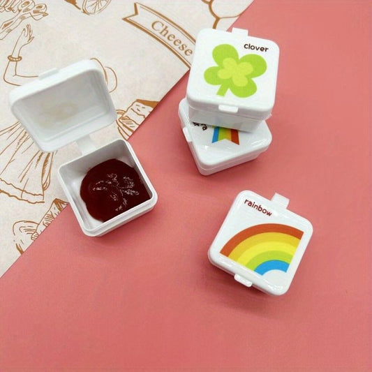 Mini Portable Ketchup And Seasoning Container 4pcs