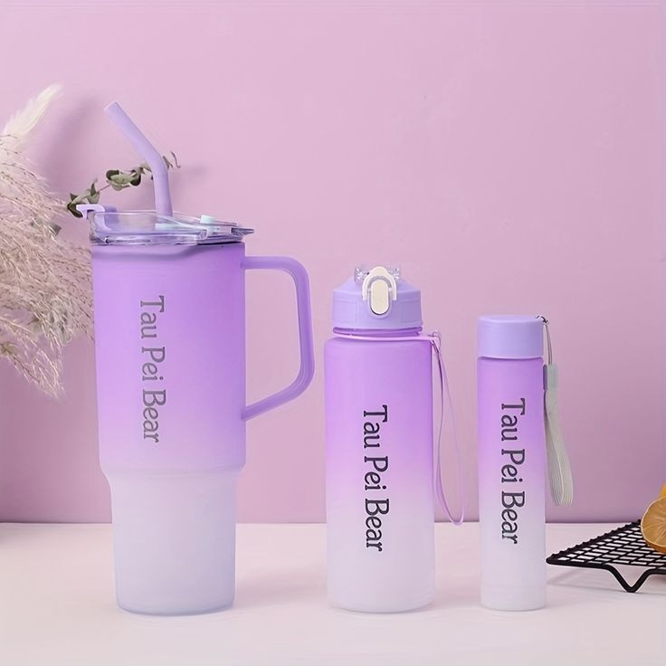 Pastel Bottle Set Pack Of Three Bottles