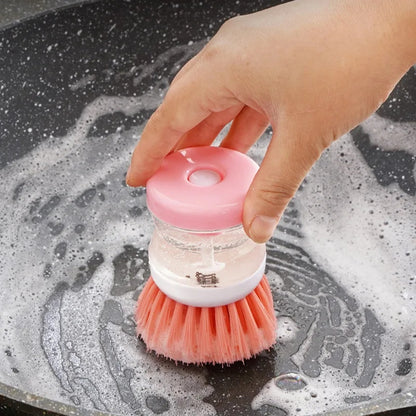 2 In 1 Soap Dishwashing Brush