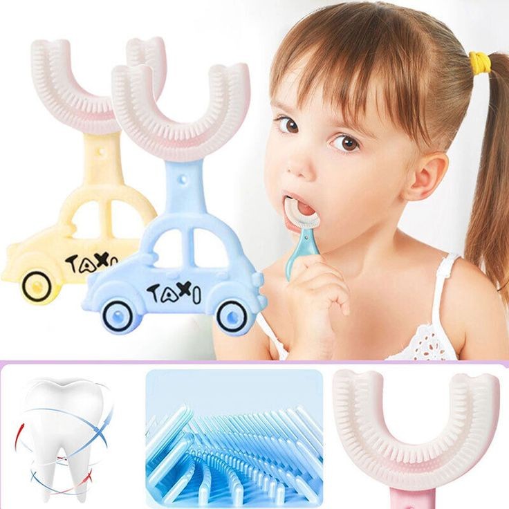 U-Shaped Cute Taxi Shape Toothbrush