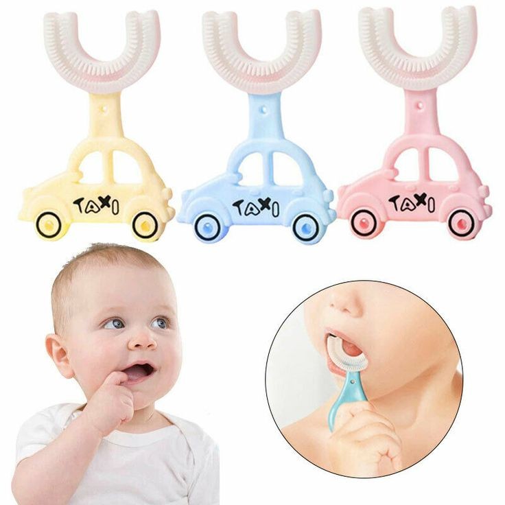 U-Shaped Cute Taxi Shape Toothbrush