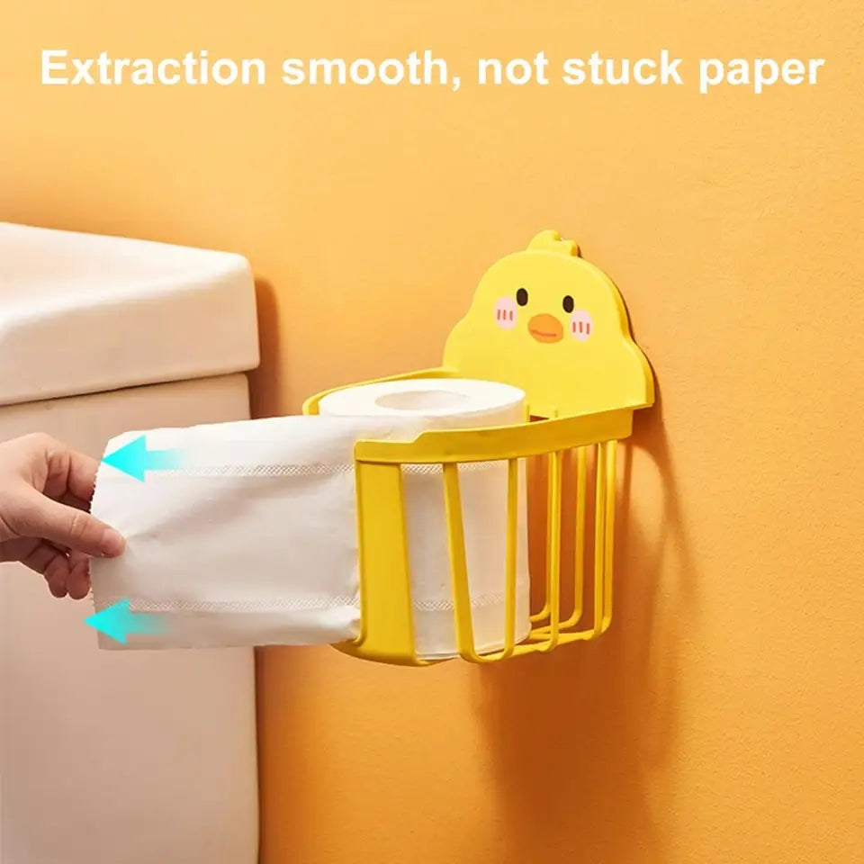 Cute Duck Wall Mounted Toilet Paper Holder