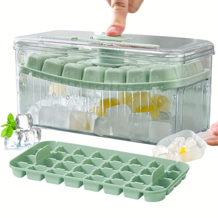 Ice Cube Tray With Lid And Bin