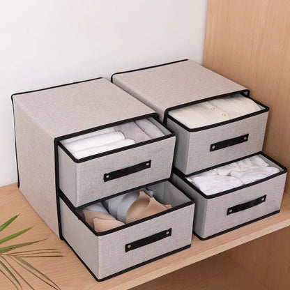 2 Drawer Fabric Storage Box Orgainzer