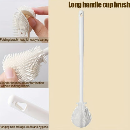 Long Handle Silicone Bottle Cleaning Brush