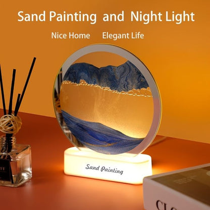 3D Moving Sand Art Lamp