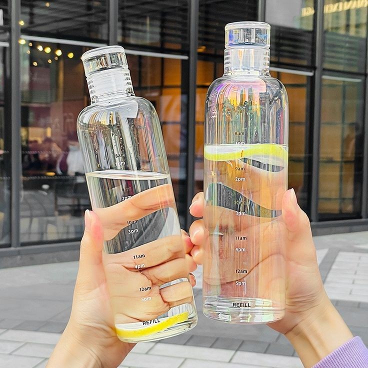 Glass Water Bottle