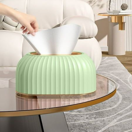 Nordic Striped Tissue Box Holder