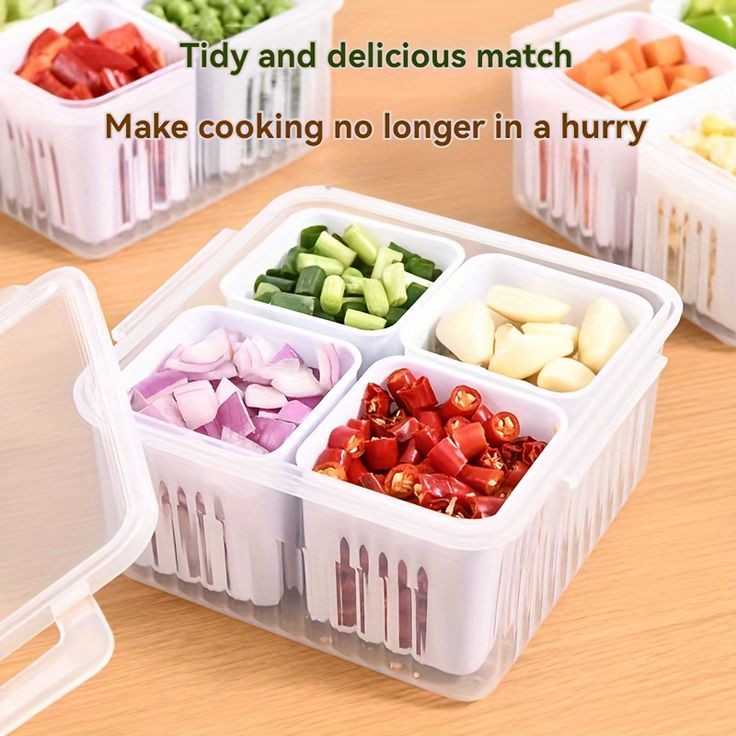 4 In 1 Vegetable & Fruit Draining Box