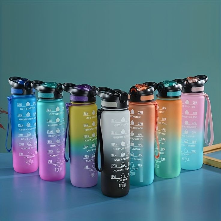 Large Capacity Gradient Water Bottle