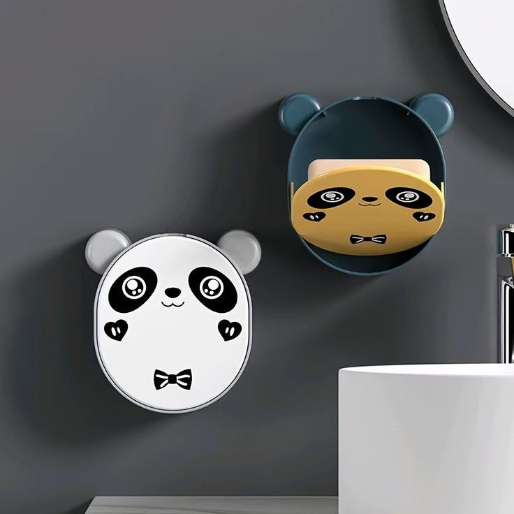 Cute Panda Soap Drain Box