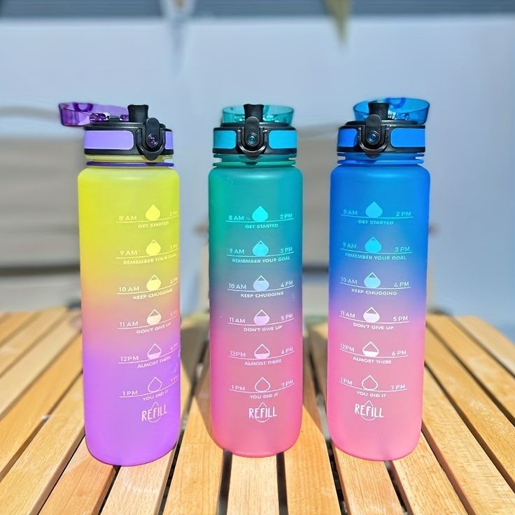 Large Capacity Gradient Water Bottle