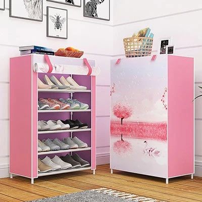 5 Layers Printed Shoes Rack