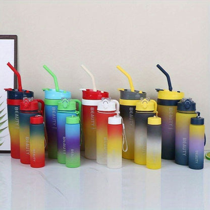 3pcs Gradient Colour Water Bottle Set