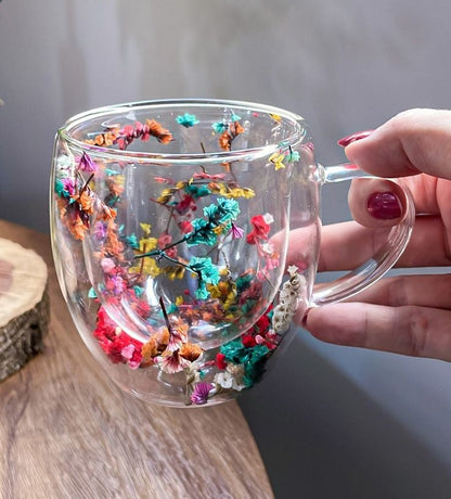 Double Wall Trendy Glass Mug