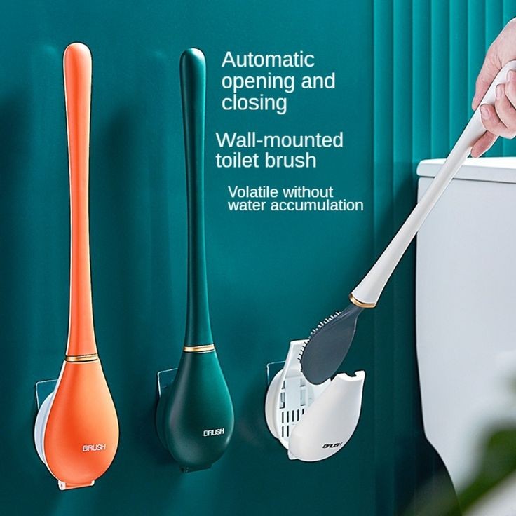 Soft Silicone Toilet Brushes With Hanging Holder