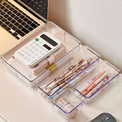 4Pcs Drawer Storage Organizer