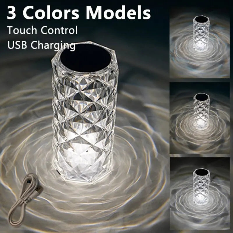 3d Diamond Touch Lamp (16 Colours)