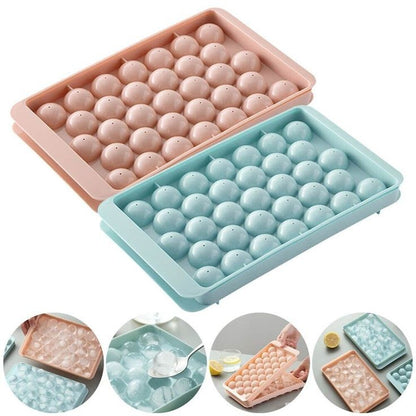 Round Ice Cube Tray With Lid