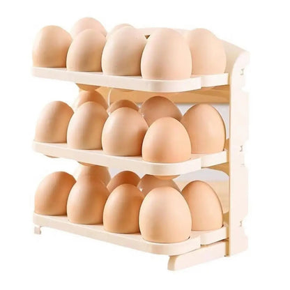 Folding Egg Rack, 24 Grid Egg Storage Holder