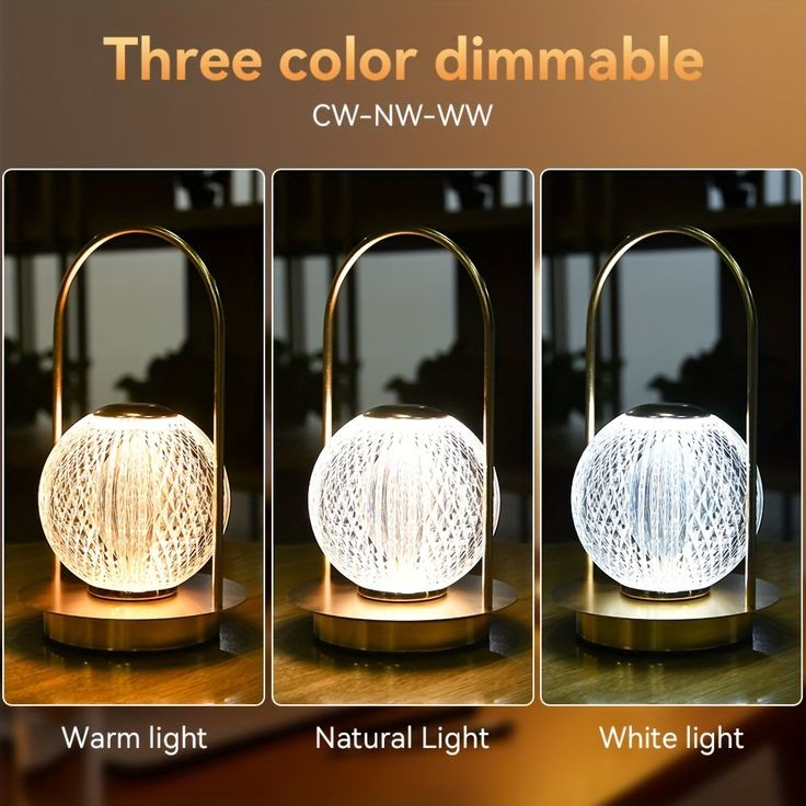 Rechargeable Handheld Sphere Table Lamp