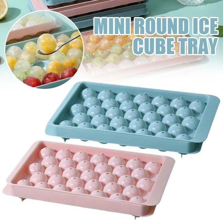 Round Ice Cube Tray With Lid