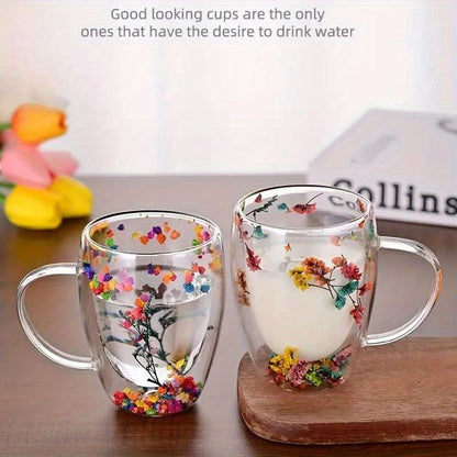 Double Wall Trendy Glass Mug