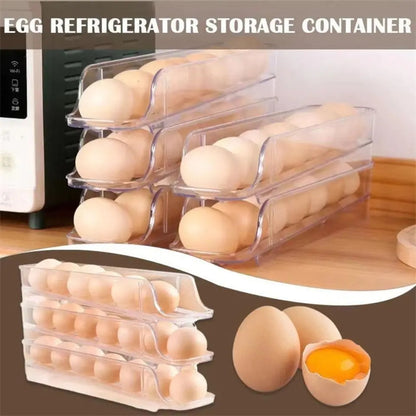 Acrylic rolling egg box 2 step