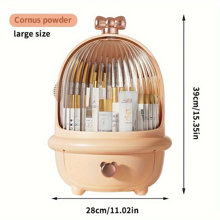 Cosmetic And Make-Up Organizer With Acrylic Cover