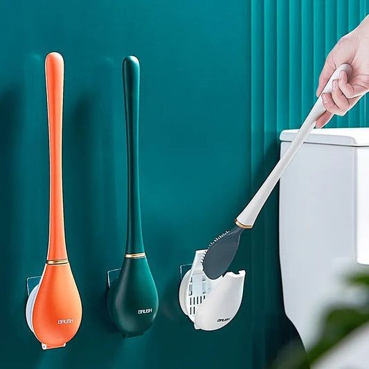 Soft Silicone Toilet Brushes With Hanging Holder