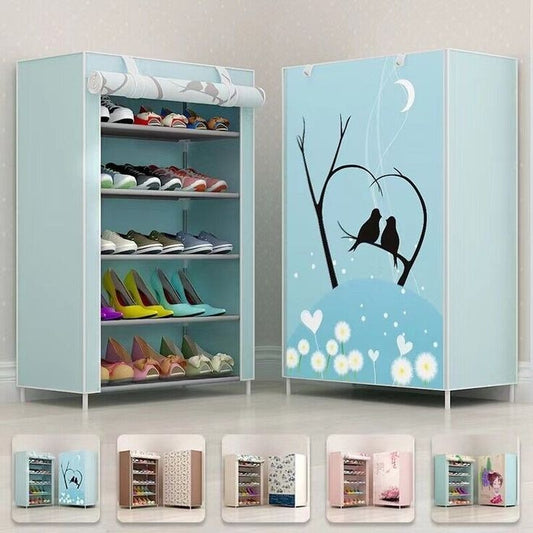 5 Layers Printed Shoes Rack