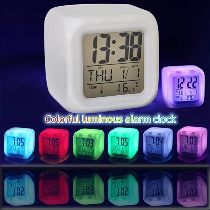 Colour Changing LED Digital Alarm Clock