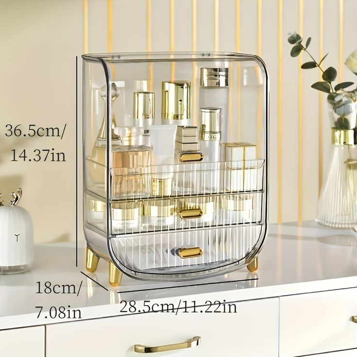 Large Capacity Transparent Cosmetics Organizer