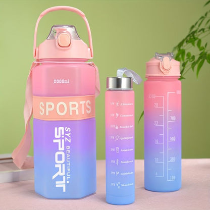 Set of 3 Sports Water Bottle