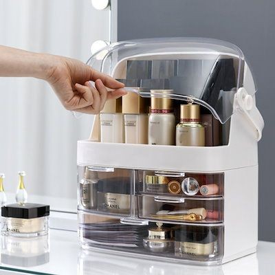 Transparent Cosmetics Storage Box