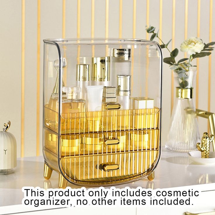 Large Capacity Transparent Cosmetics Organizer