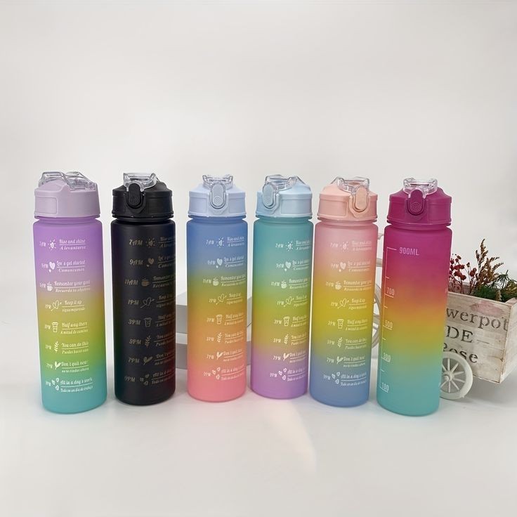 Large Capacity Gradient Water Bottle