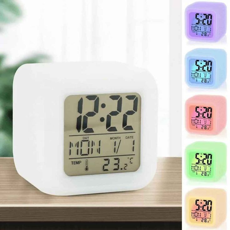 Colour Changing LED Digital Alarm Clock