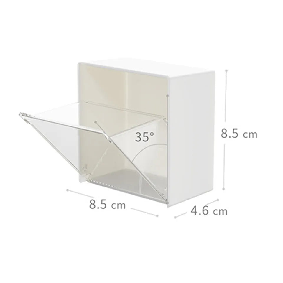 Multifunctional Wall Mounted Flip Storage Box (1Pc)