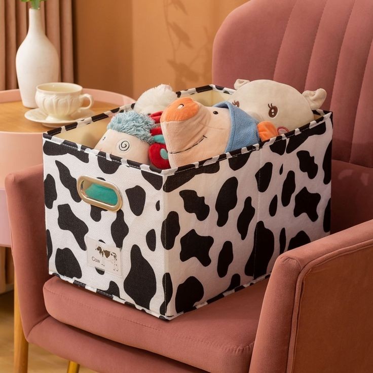 Multifunctional animal pattern cloth storage box