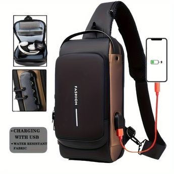 Shoulder Bag With USB Charging Port