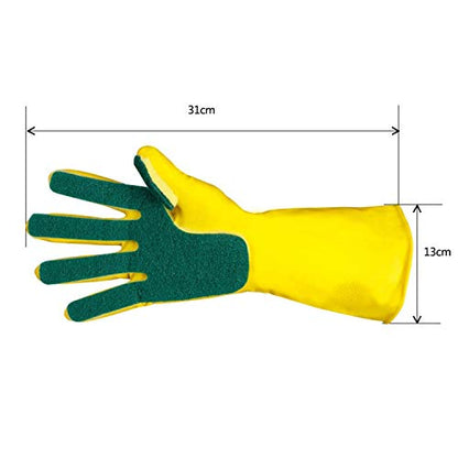 Scrub Dishwashing Gloves