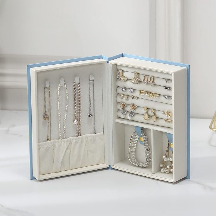 Book Shaped Jewellery Box With Magnetic Lock