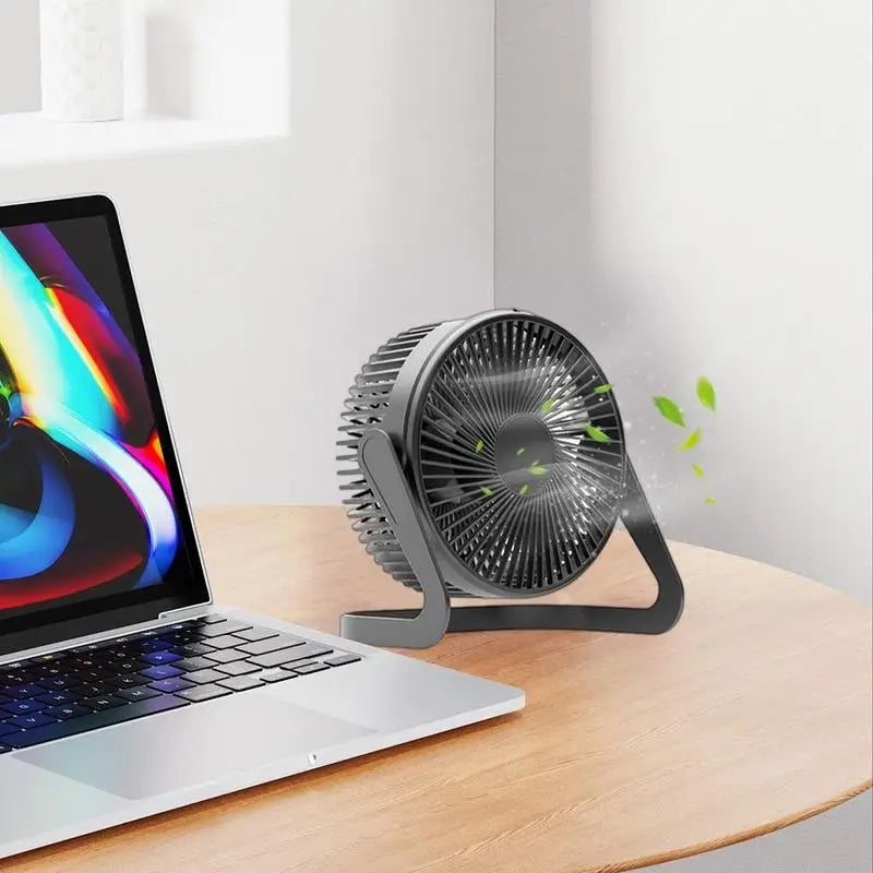 360 rotating mini desktop fan