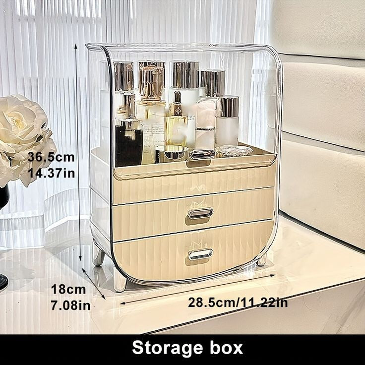 Large Capacity Cosmetics Organizer With Drawer