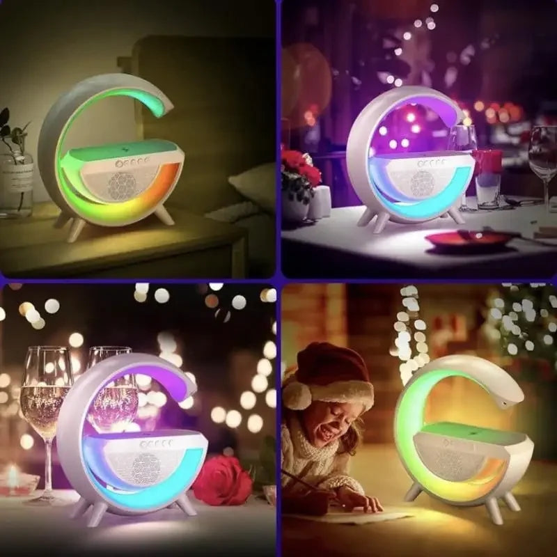 G shape bluetooth speaker + lamp