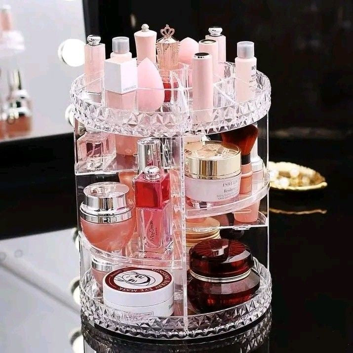 Rotating Cosmetics Storage Organizer