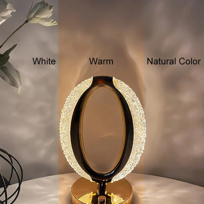 Chargeable Table Crystal Lamp