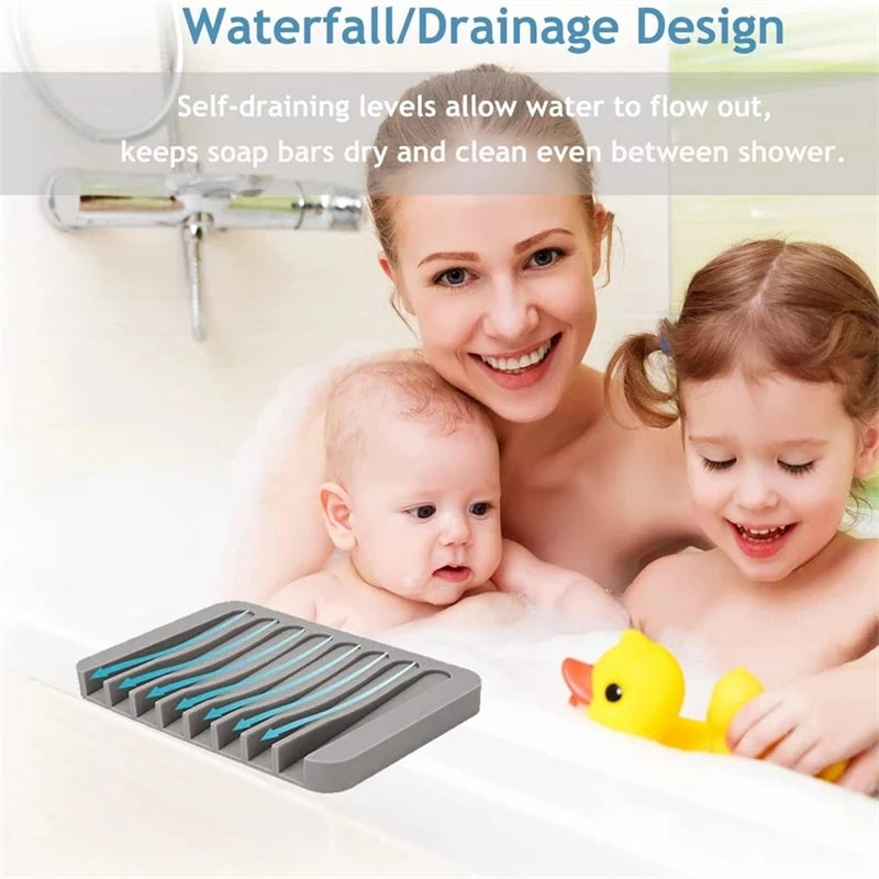 Silicone Flexible Drain Soap Holder